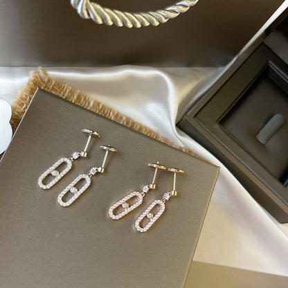 [⭐Glow]DORMEUSES MOVE UNO DIAMOND EARRINGS