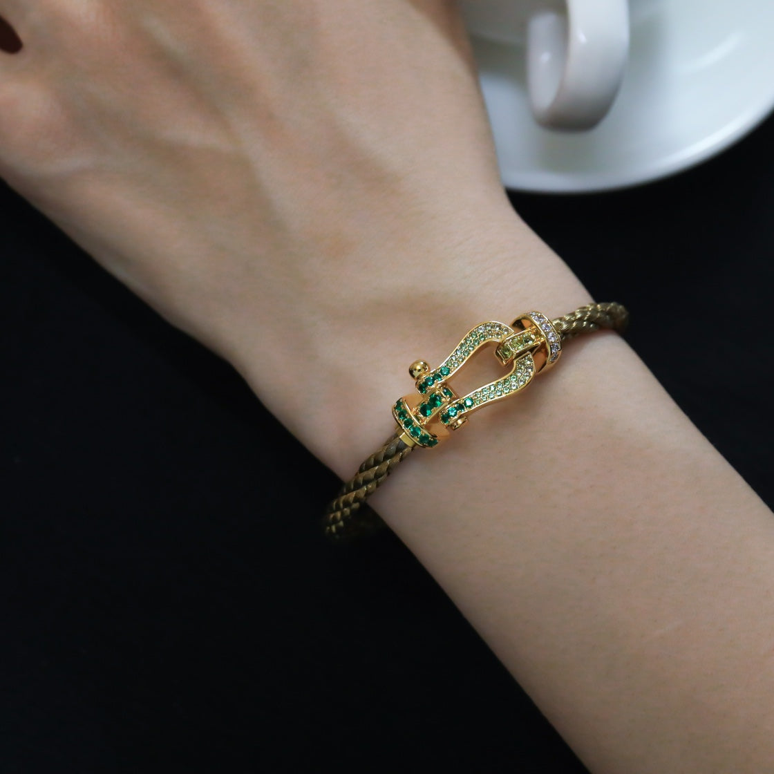 [⭐Glow]FORCE 10 GOLD GREEN DIAMOND PAVED
