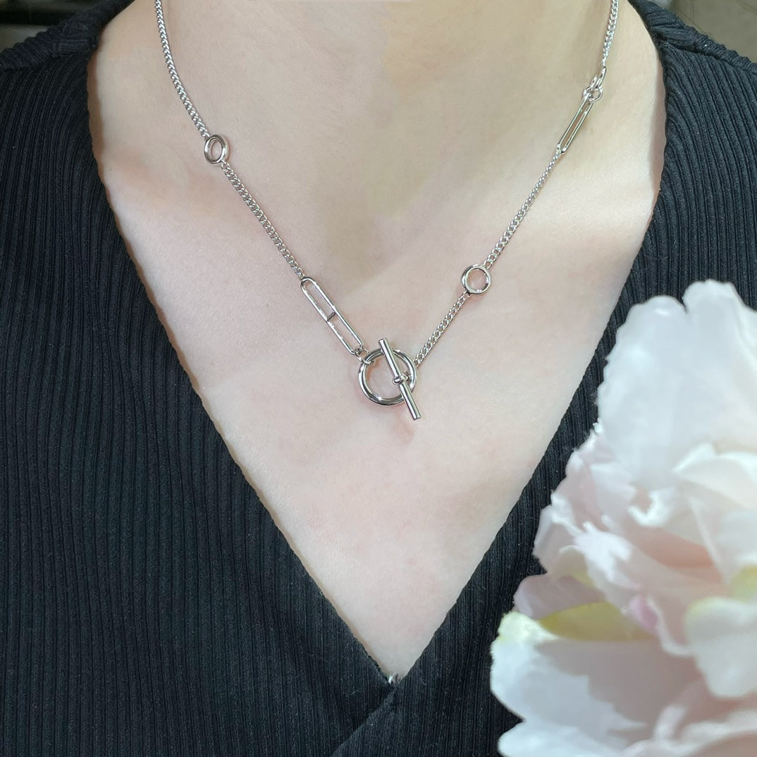 [⭐Glow]HM STERLING CHAINE D'ANCRE HEART