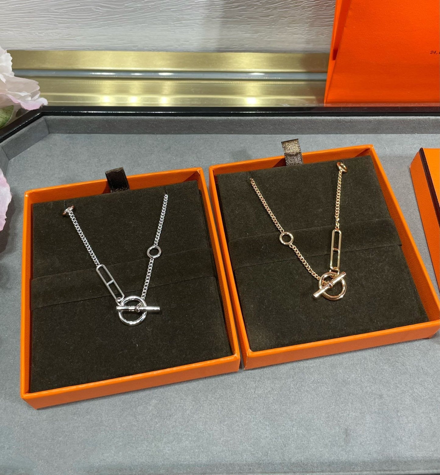 [⭐Glow]HM STERLING CHAINE D'ANCRE HEART