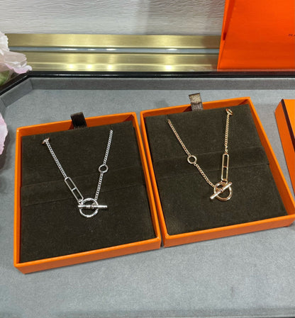 [⭐Glow]HM STERLING CHAINE D'ANCRE HEART