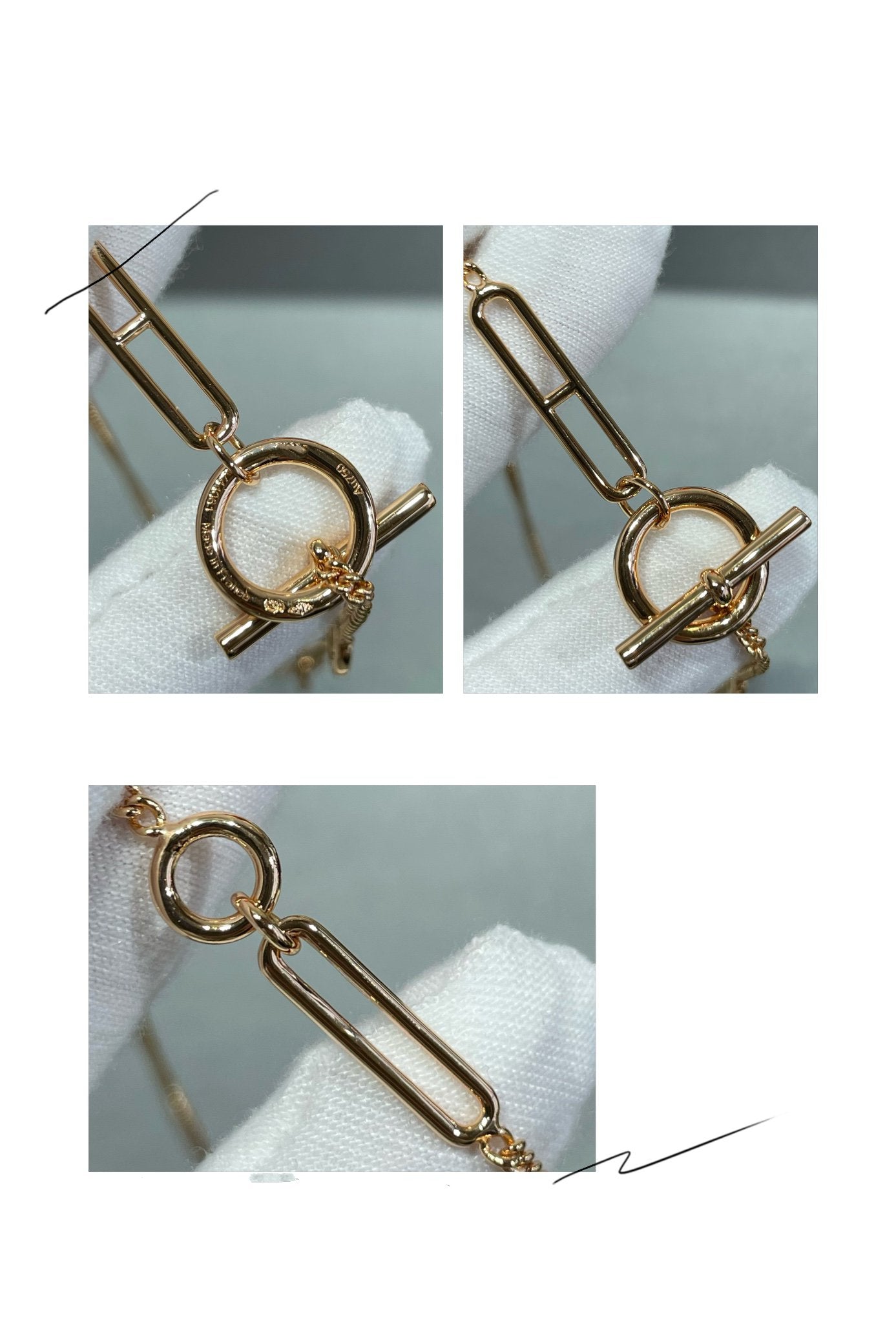 [⭐Glow]HM STERLING CHAINE D'ANCRE HEART