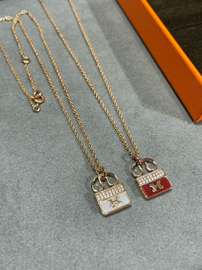 [⭐Glow]H CIRCE MOISSANITE PENDANT NECKLACE GOLD