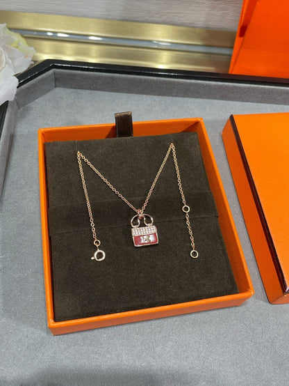[⭐Glow]H CIRCE MOISSANITE PENDANT NECKLACE GOLD