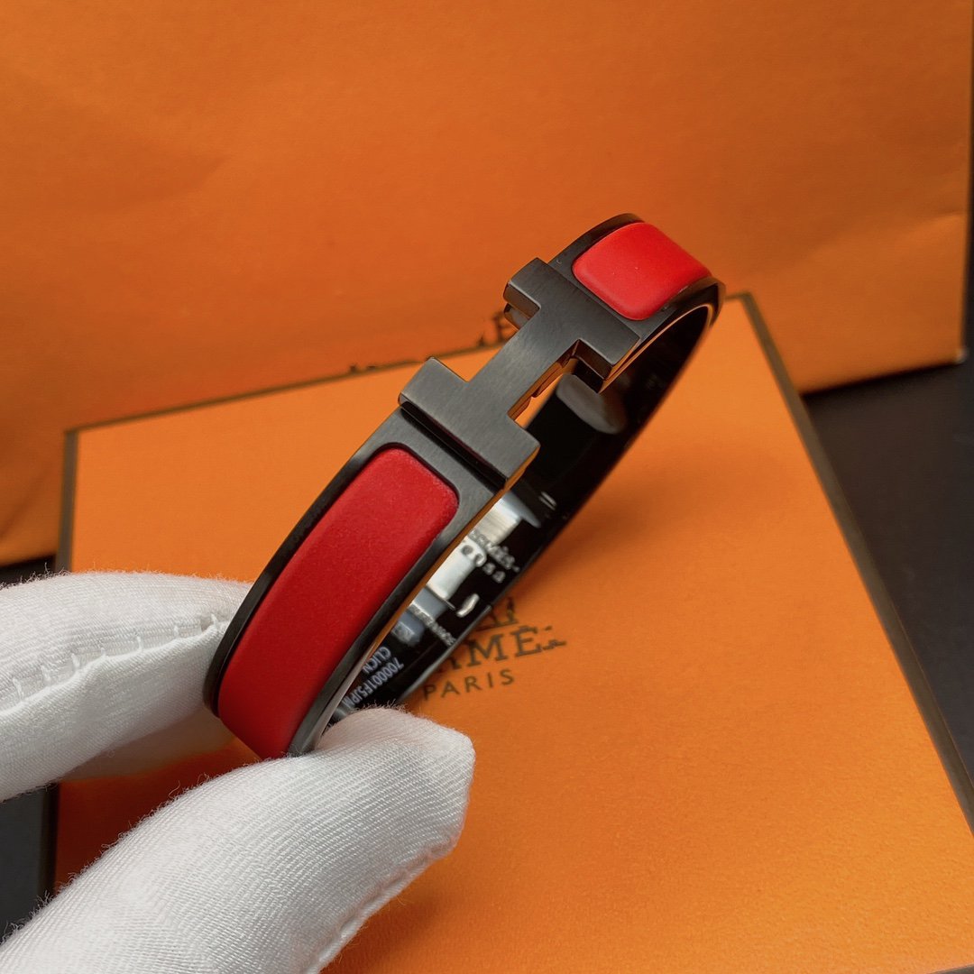 [⭐Glow]CLIC HM SO BLACK RED BRACELET