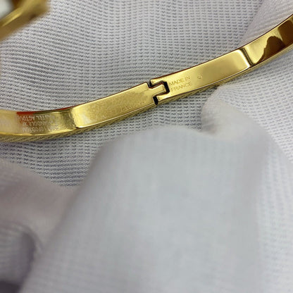 [⭐Glow]CLASSIC HM CLIC WHITE 8MM ENAMEL BRACELET