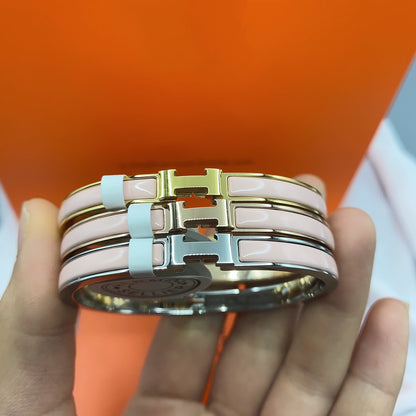 [⭐Glow]CLASSIC HM CLIC  PINK 8MM ENAMEL BRACELET