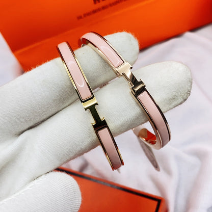 [⭐Glow]CLASSIC HM CLIC  PINK 8MM ENAMEL BRACELET