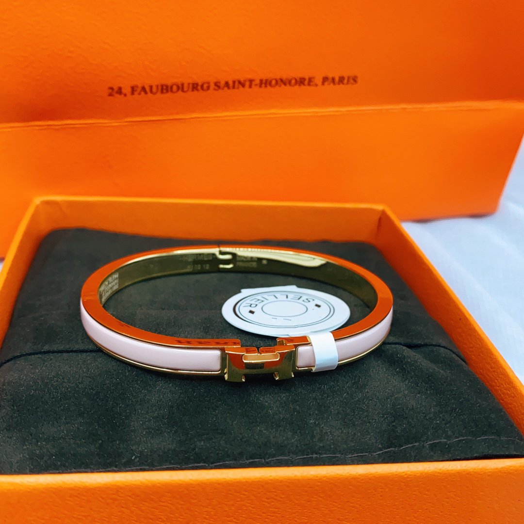 [⭐Glow]CLASSIC HM CLIC  PINK 8MM ENAMEL BRACELET