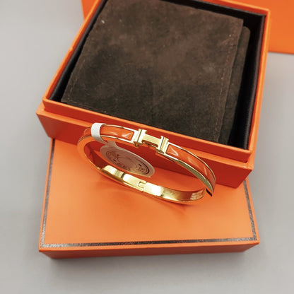 [⭐Glow]CLASSIC HM CLIC RED 8MM ENAMEL BRACELET