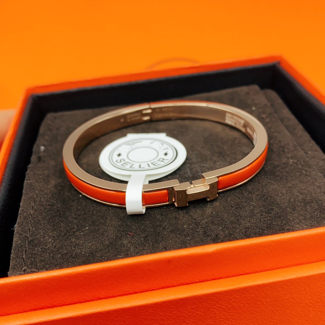 [⭐Glow]CLASSIC HM CLIC RED 8MM ENAMEL BRACELET