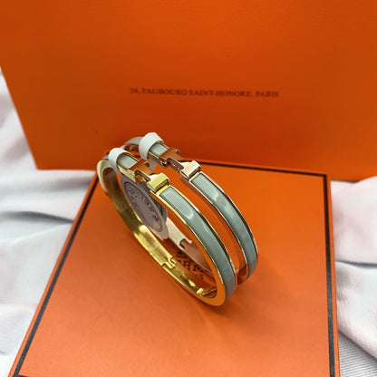 [⭐Glow]CLASSIC HM CLIC GREEN 8MM ENAMEL BRACELET
