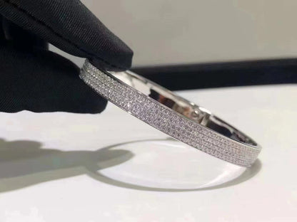 [⭐Glow]HM KELLY BRACELET IN SILVER AND FULL PAVE DIAMOND