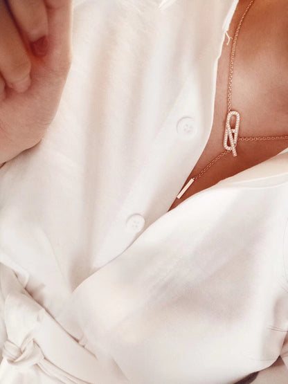 [⭐Glow]HM FIRE PIG NOSE NECKLACE TRENDY STREET