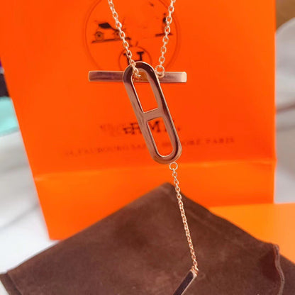 [⭐Glow]HM NECKLACE PLATINUM ROSE GOLD DIAMOND