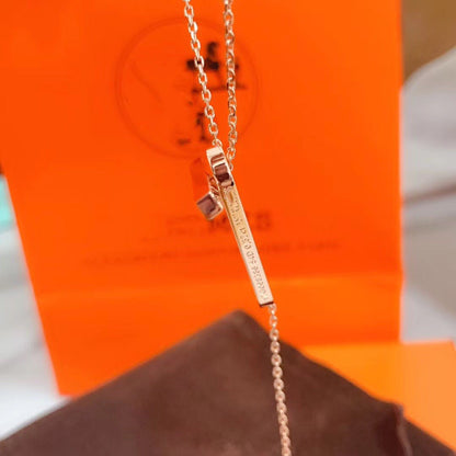[⭐Glow]HM NECKLACE PLATINUM ROSE GOLD DIAMOND