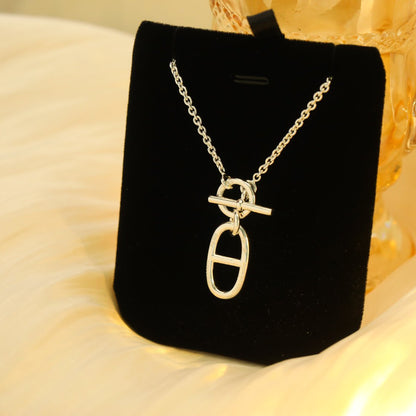 [⭐Glow]HM CHAINE D'ANCRE PENDANT NECKLACE STERLING SILVER