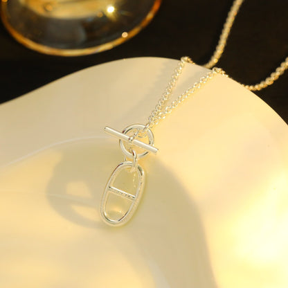 [⭐Glow]HM CHAINE D'ANCRE PENDANT NECKLACE STERLING SILVER