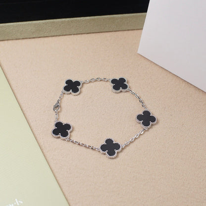 [⭐Glow] CLOVER 5 MOTIF ONYXS BRACELET COLLECTION