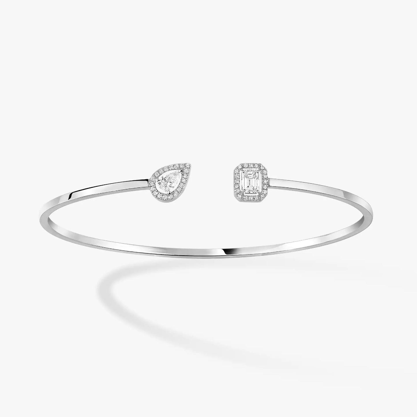 [⭐Glow]JONC FLEX MY TWIN TOI & MOI SILVER DIAMOND BRACELET
