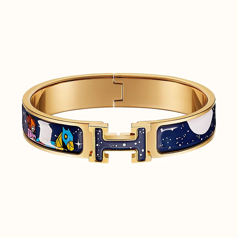 [⭐Glow]H STAR AND MOON BRACELET 12MM