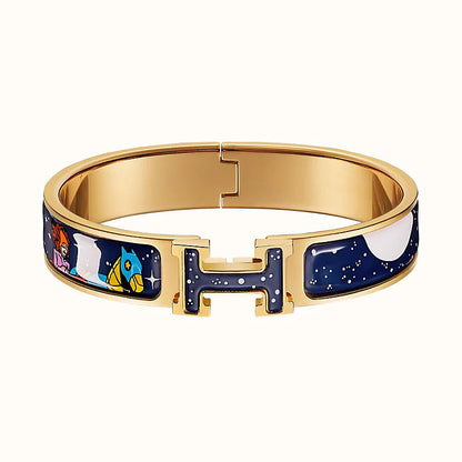 [⭐Glow]H STAR AND MOON BRACELET 12MM