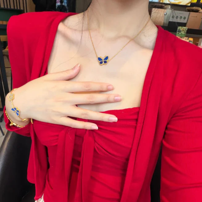 [⭐Glow]  2026 NEW LUCKY BUTTERFLY 1 MOTIFS NECKLACE