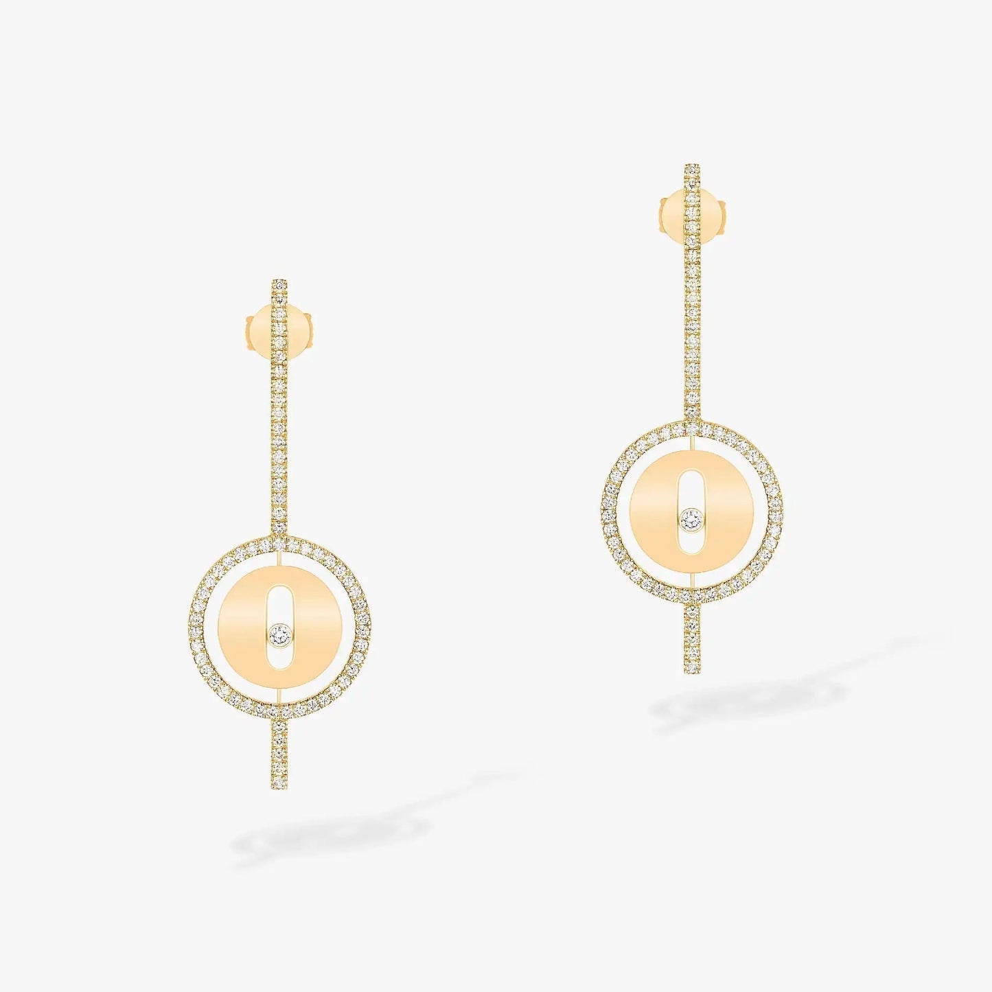 [⭐Glow]Demo MOVE ARROW PINK GOLD DIAMOND EARRINGS
