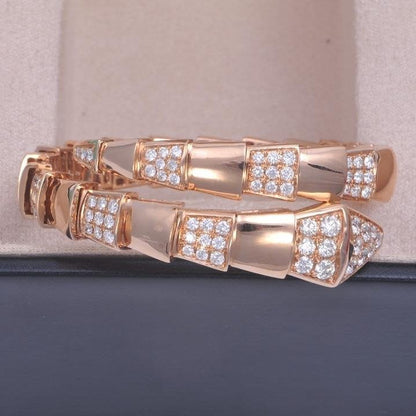 [⭐Glow]SERPENTI BRACELET PINK GOLD DIAMOND