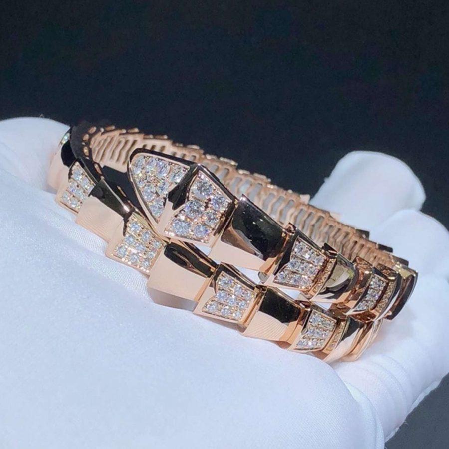 [⭐Glow]SERPENTI BRACELET PINK GOLD DIAMOND