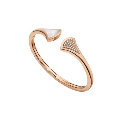 [⭐Glow]DREAM BRACELET OPEN PINK GOLD MOP DIAMOND