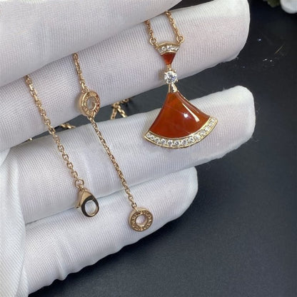 [⭐Glow]DREAM NECKLACE CARNELIAN DIAMOND