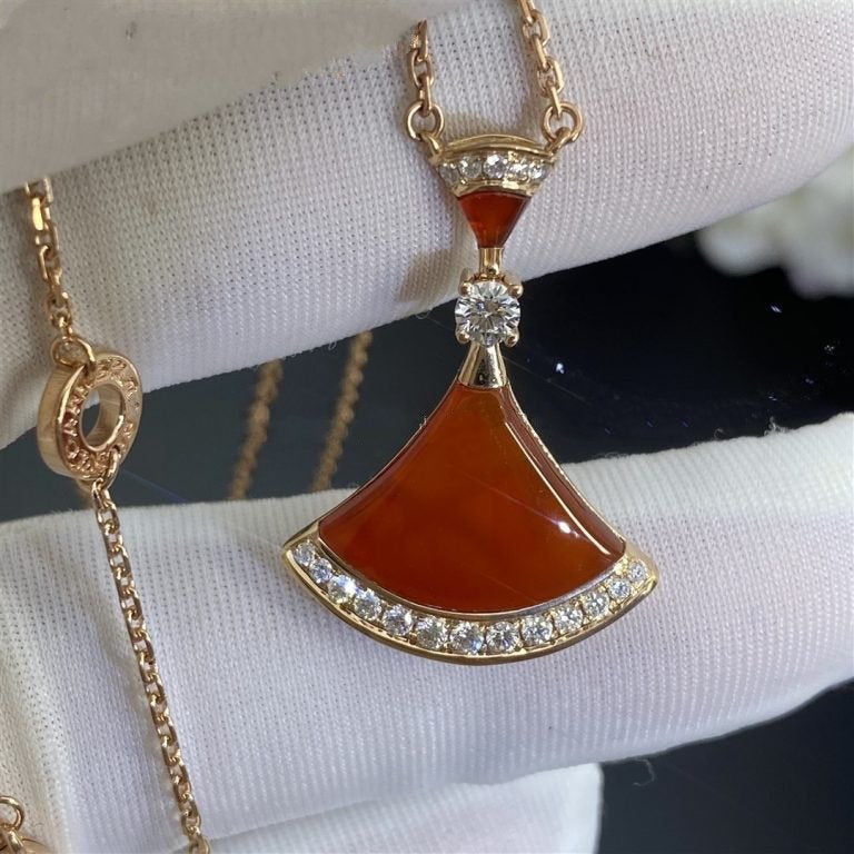 [⭐Glow]DREAM NECKLACE CARNELIAN DIAMOND