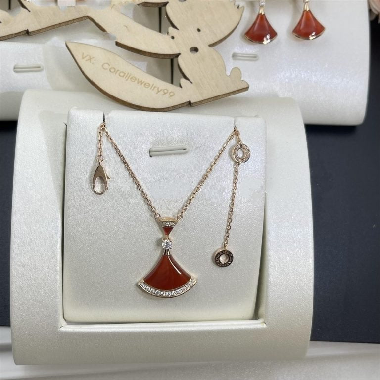[⭐Glow]DREAM NECKLACE CARNELIAN DIAMOND