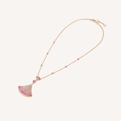 [⭐Glow]DREAM NECKLACK DIAMOND PINK GOLD