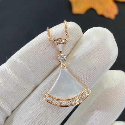 [⭐Glow]DREAM NECKLACE MOP PINK GOLD DIAMOND