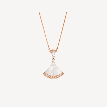 [⭐Glow]DREAM NECKLACE MOP PINK GOLD DIAMOND