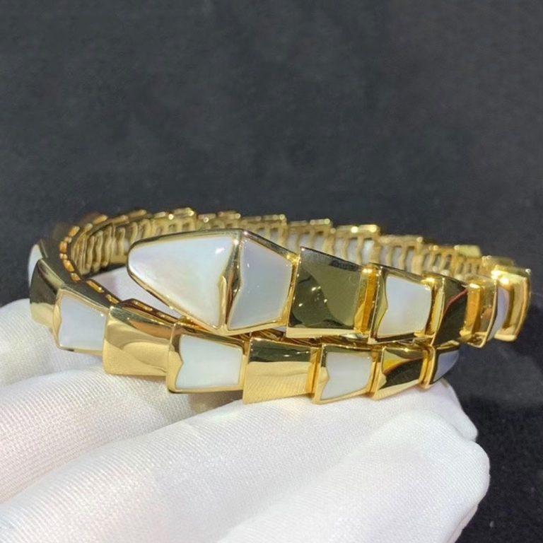 [⭐Glow]SERPENTI BRACELET MOP GOLD