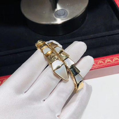[⭐Glow]SERPENTI BRACELET MOP GOLD