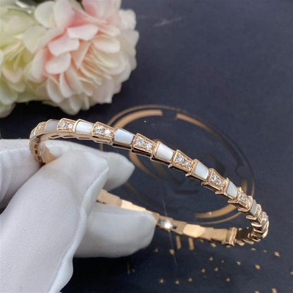 [⭐Glow]SERPENTI BRACELET PINK GOLD MOP DIAMOND