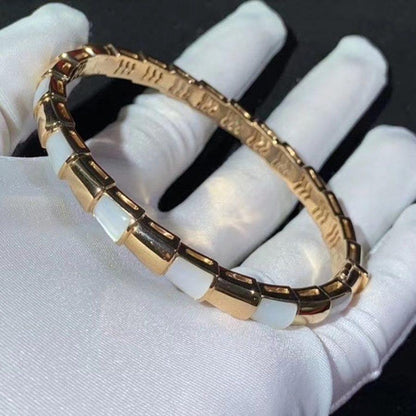 [⭐Glow]SERPENTI BRACELET PINK GOLD MOP