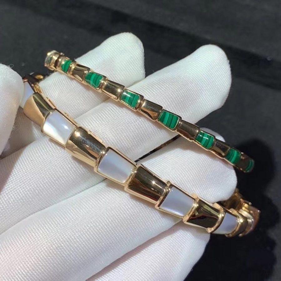 [⭐Glow]SERPENTI BRACELET PINK GOLD MOP