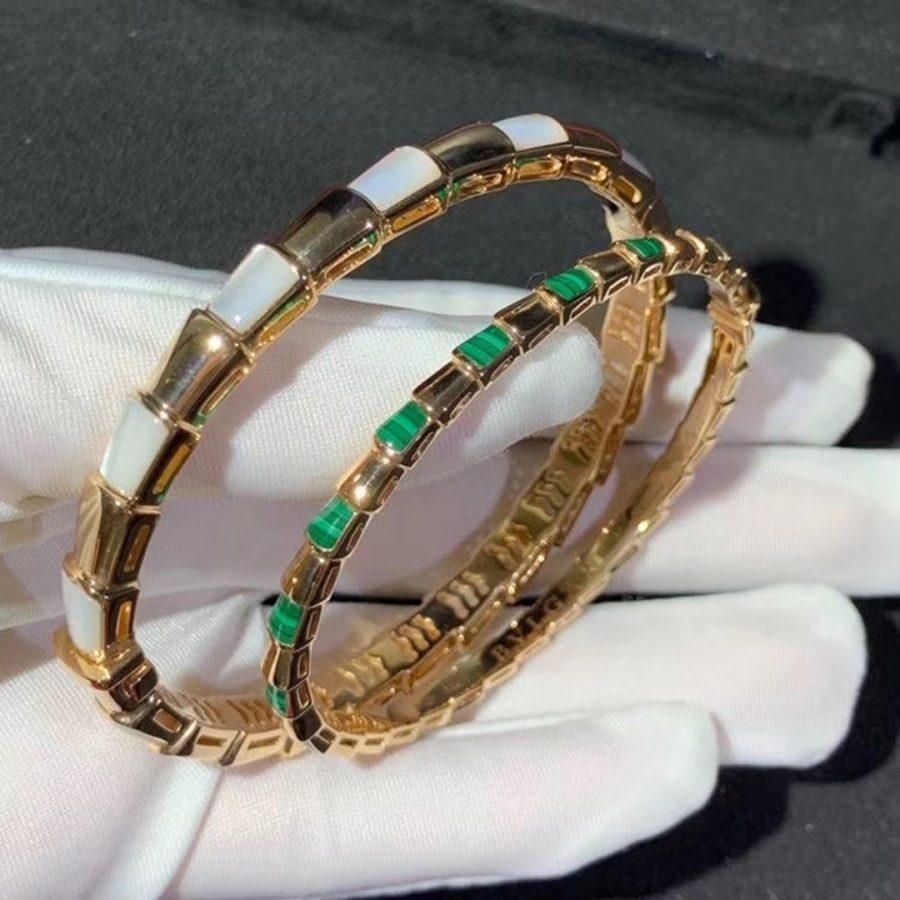 [⭐Glow]SERPENTI BRACELET PINK GOLD MOP