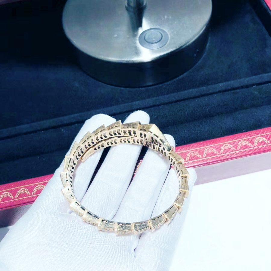 [⭐Glow]SERPENTI BRACELET 8MM PINK GOLD DIAMOND