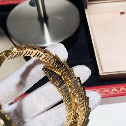 [⭐Glow]SERPENTI BRACELET 8MM GOLD DIAMOND