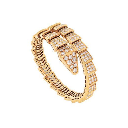 [⭐Glow]SERPENTI BRACELET 8MM GOLD DIAMOND