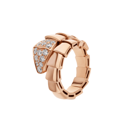 [⭐Glow]SERPENTI RING PINK GOLD DIAMOND