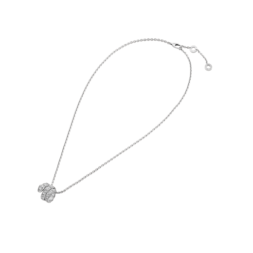 [⭐Glow]SERPENTI  NECKLACE DOUBLE RING DIAMOND