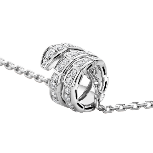 [⭐Glow]SERPENTI  NECKLACE DOUBLE RING DIAMOND