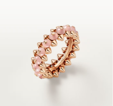 [⭐Glow]CLASH ELEGANT ROSE GOLD RING FEATURING NATURAL AGATE